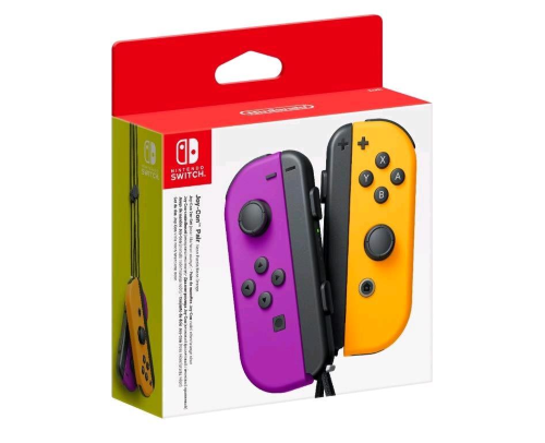 NINTENDO SWITCH COPPIA CONTROLLER JOY-CON VIOLA E ARANCIONE NEON